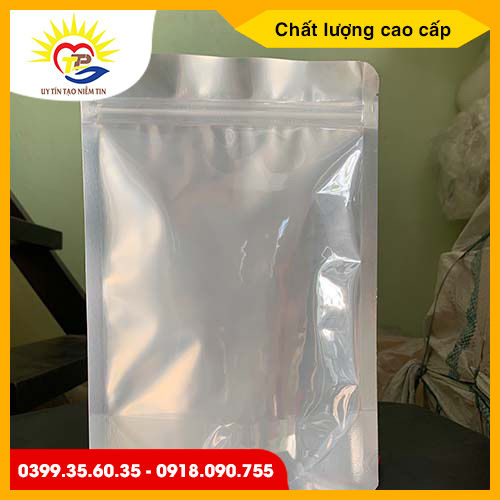 Túi Zipper Bạc